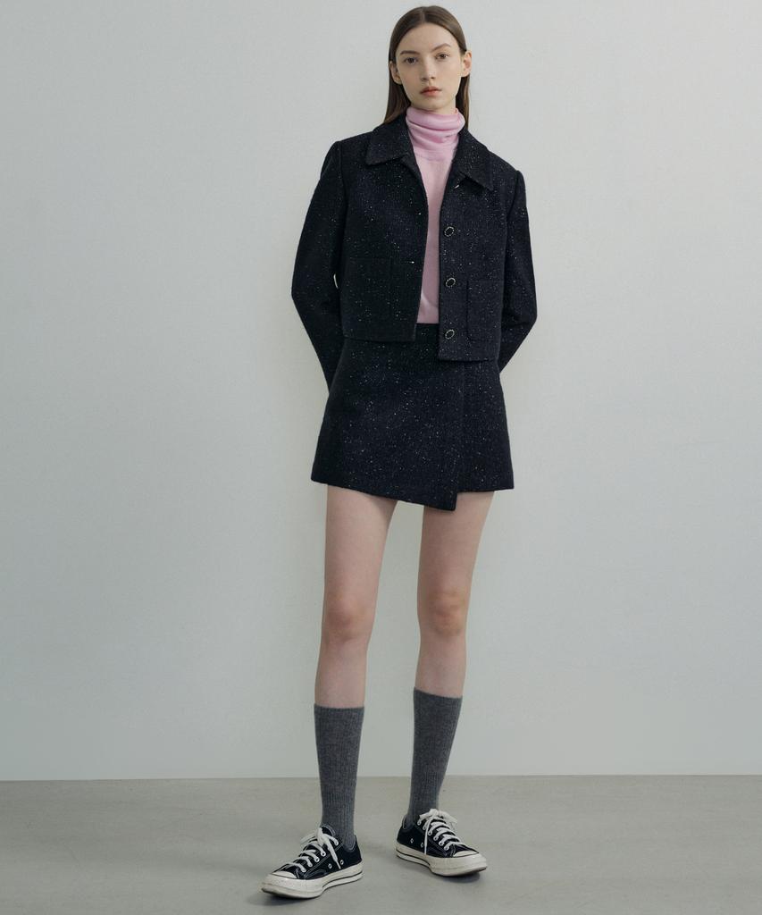 OCTETTE Pearl Tweed Low Rise Shorts