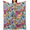 donutella and his friends unicorns mofia collaboration cartoonss,anime Chibi Throw Blanket Luxury Designer Blankets