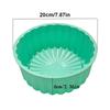 1 st Ny Non-stick Charlotte Kakform Rund Silikon Bakform 20 cm Kakform För Tarte Paj