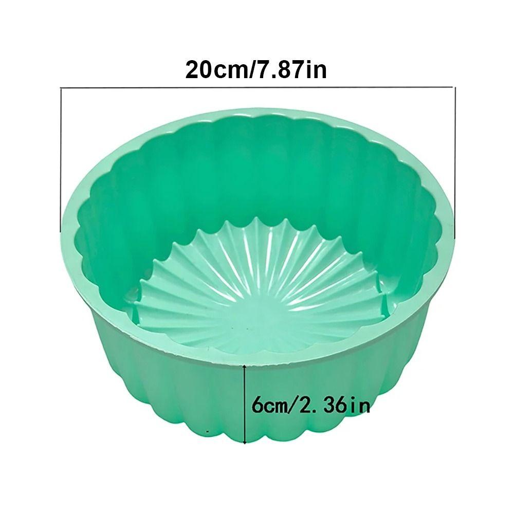 1 st Ny Non-stick Charlotte Kakform Rund Silikon Bakform 20 cm Kakform För Tarte Paj