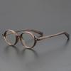 Oval Glasses for Women Retro Acetate Vintage Glasses Frame Optical Round Men Female Brown Green Clear Lens Unisex