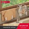 Adhesive Wall-Mounted Pot Lid & Cutting Board Holder
