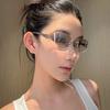 Frameless Star Sunglasses Y2k Ladies Vintage Trimmed Metal Sunglasses