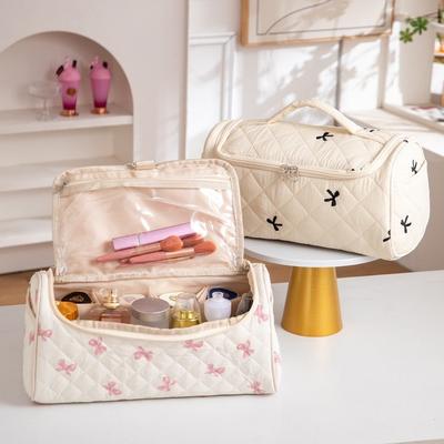 Portable Travel Cosmetic Bag Shockproof Large Capacity Hair Dryer Storage Bag Anti-Scratch Dustproof Women Toilet Wash Bag