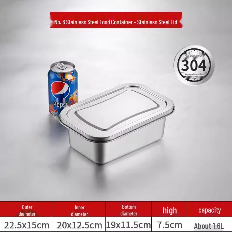 Extra Large 304 Stainless Steel Airtight Food Storage Container