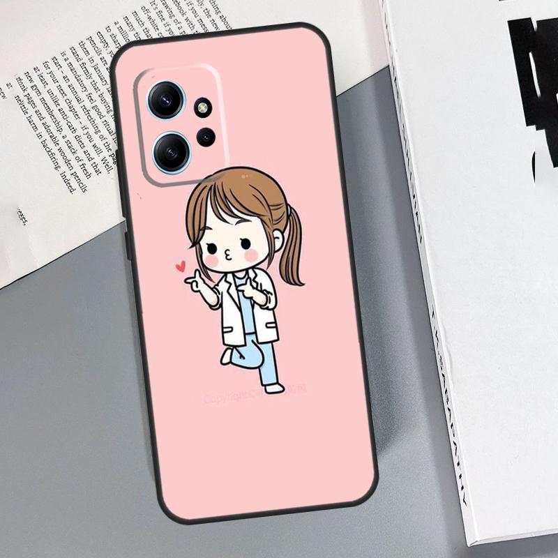 Medical Doctor Nurse Medicine Student Case For Xiaomi Redmi Note 14 9 10 11 12 13 Pro 11S Cover For Redmi 15 15C 14C 12C 10C 13C