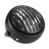   Motorcycle Retro Black   Grill Cover Hdlamp Front Hdlight Yellow Lens