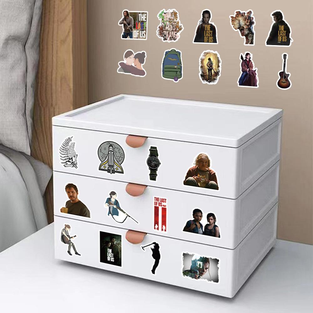 100 stk The Last of Us Vanntette vinylklistremerker for biler Telefoner Pianoer Gitarer