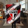 Sao Paulo FC3 Flannel Blanket, High Quality Comfortable for All Seasons, Home Decor, Warmth and Comfort