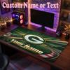 Green Bay Packers Customized Name Text Mouse Pad, Large Desk Mouse Mat Personalized Home Office Present