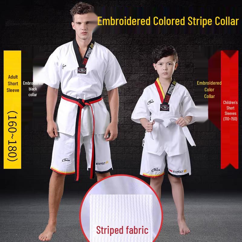 Taekwondo Uniform for Adults & Children: Pure Cotton Dobok for Beginners, Students, Coaches, Men & Women.