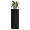 Plant Stand 2 pcs Black Oak Look 17 x 17 x 60 cm