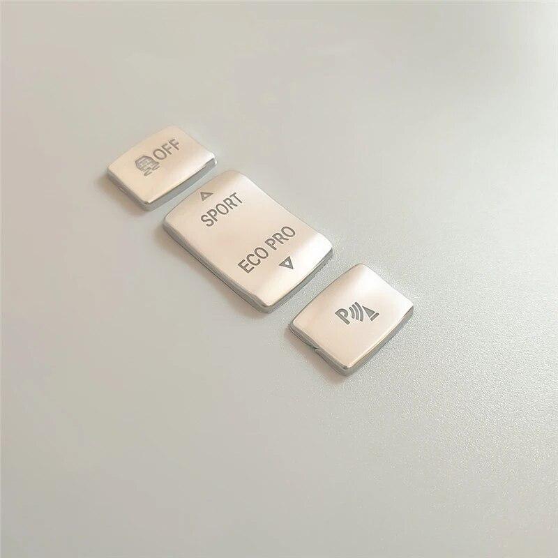 

3 шт., кнопка ручного тормоза с центральным управлением автомобиля, левая боковая декоративная крышка, наклейки, аксессуары для BMW 1, 2, 3, 4 серии F30 F20 F22 F35 3pcs