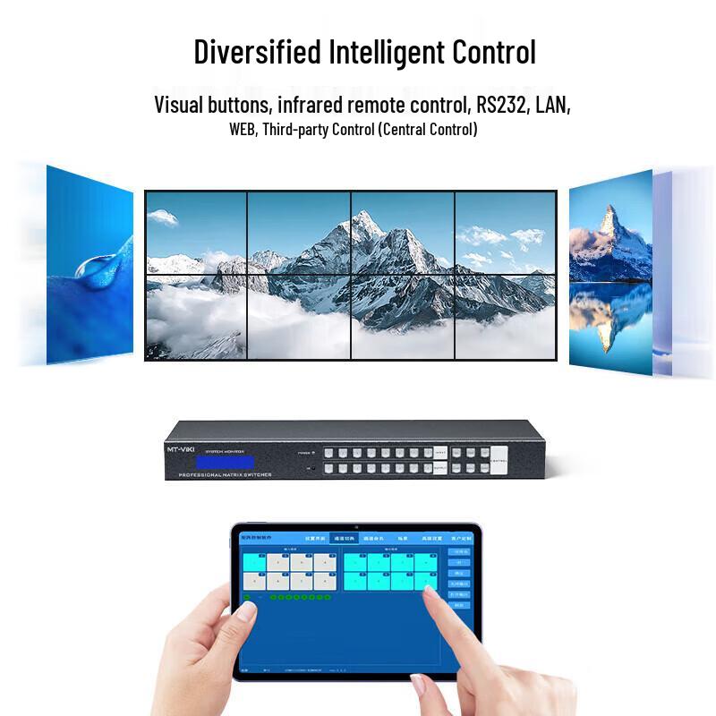 MT-Viki 4K HDMI 8x8 Matrixový přepínač