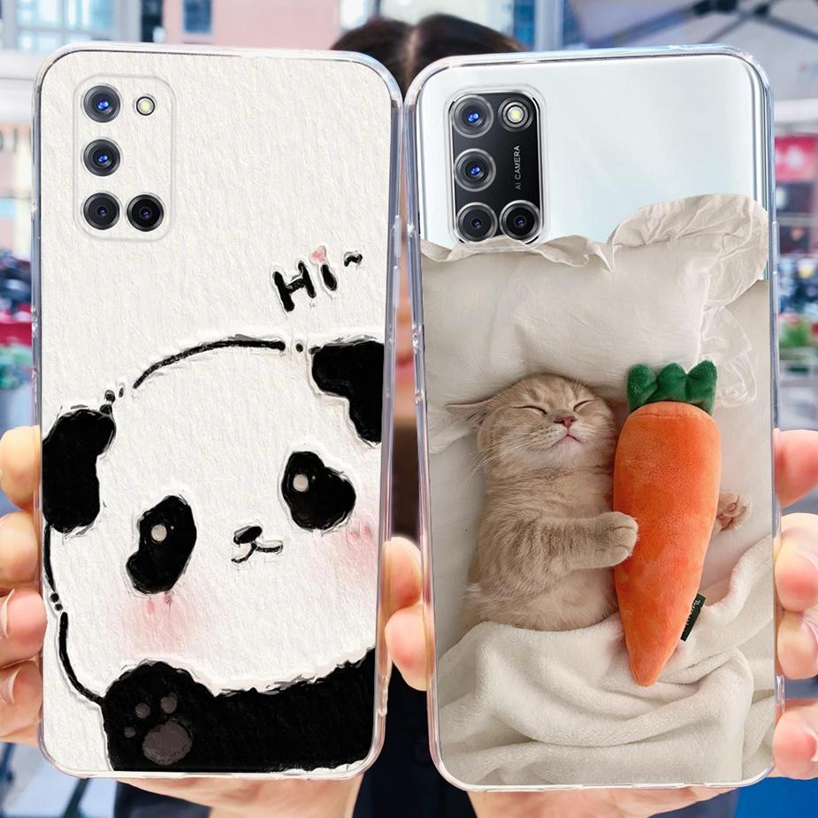 For Oppo A52 A72 A92 Case Cute Fashion Painted Cover Clear Silicone Phone Cases For Oppo A72 A 52 92 OppoA52 OppoA72 Soft Fundas