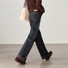 SOFSIL Women's High-Waisted Wide-Leg Winter Jeans