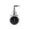 Car Modification Adjustable Aluminum Fuel Pressure Regulator Booster with Pressure Gauge