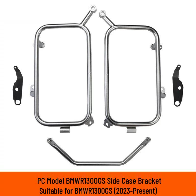 Aluminum Alloy Motorcycle Side Box Set with Tail Wing & Handlebar Mount for R1300GS Rear Rack ADV