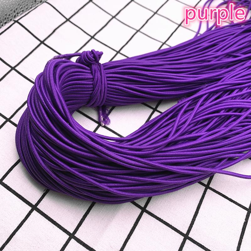 5 Yards 2,0 mm 2,5 mm Hochelastisches Rundes Gummiband Gummiband Elastische Schnur DIY Zubehör