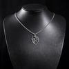 Stainless Steel Palm Leaf Pendant Necklace, Women's Summer Long Clavicle Chain, Colorfast