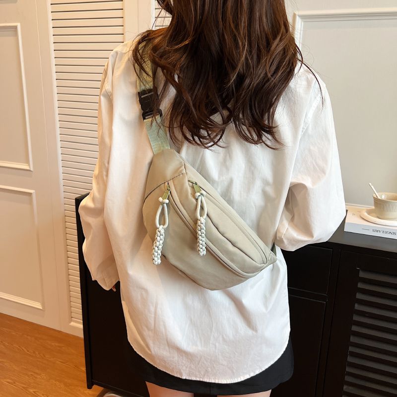 Cloth Bag Casual Bag Women's Trendy Crossbody Bag Internet Famous Sports Chest Bag Niche Versatile Ins Waist Bag