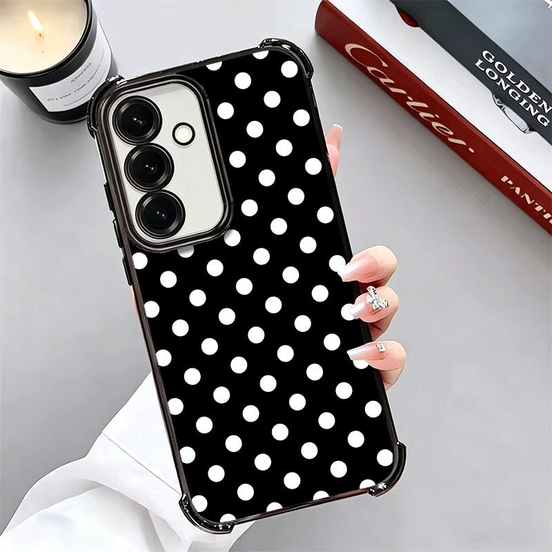 Polka Dots Art Fashion Desgin Soft Phone Case For Samsung A17 A27 A07 A37 A57 A16 A56 A15 A55 A14 A54 A13 A53 A26 A36 A25 A35 A2