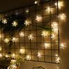 NuFeng 20M 200 LED Snowflake String Lights