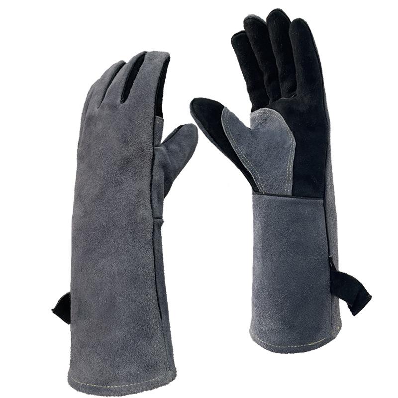 Oqi Heat-Resistant BBQ Gloves: Flameproof, Anti-Scald, Outdoor Barbecue & Oven Protection.