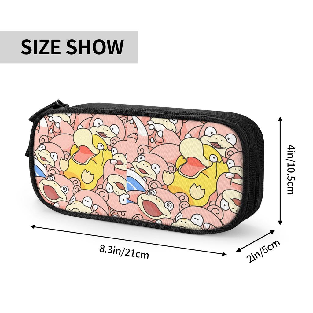 Custom Funny Pokemon Theme Large Capacity Bags for Child School Pencil Bag for Boys Gilrs Kids