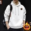Men's Trendy Heavyweight Fleece-Lined Hooded Sweatshirt - Long Sleeve Autumn/Spring Outerwear