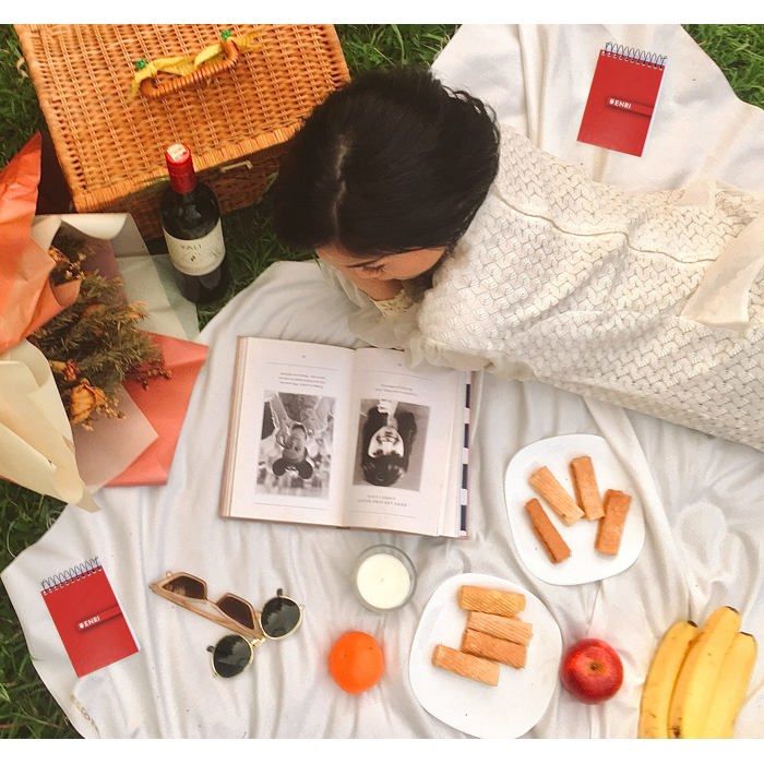 Cahiers à spirale - Enri - Pack de 10 - Couverture rigide - Rouge - 78 x 107 mm