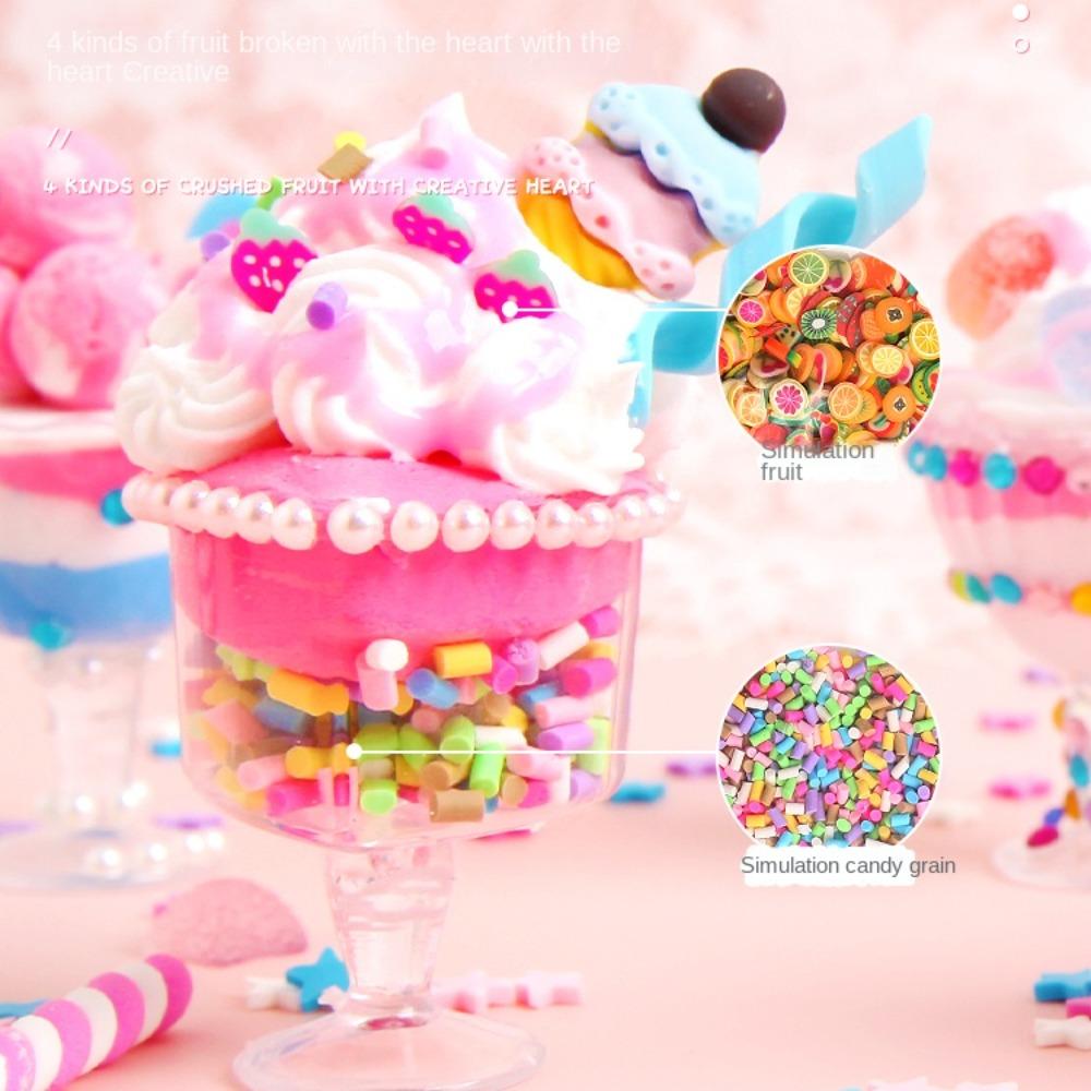 Cream Glue Simulate Ice Cream Cup Toy Cartoon Dessert Cup Material Toy  Toy Accessories