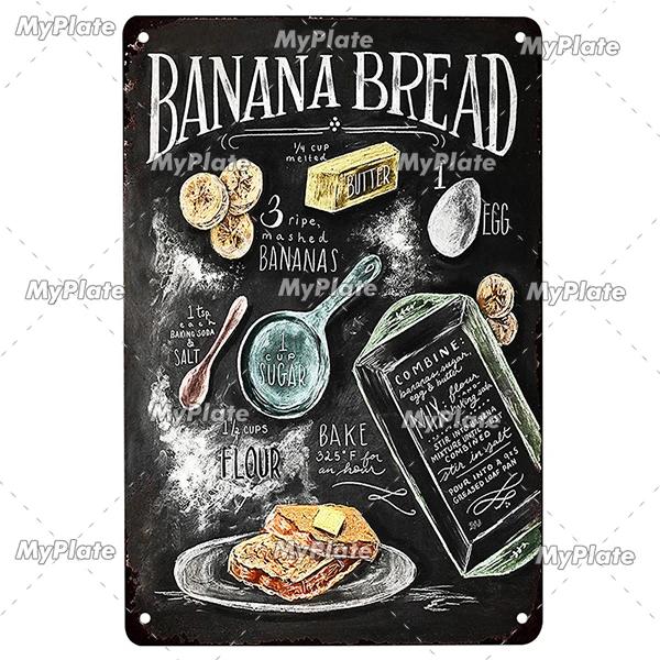 Italy Food Vintage Metal Sign Placă de tablă Vintage Bucătărie Placă Decor Home Wall Decor Bar Semn Home Decor Fructe Poster