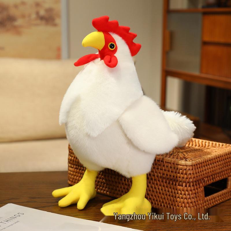 Simulation Rooster & Duck Plush Toy Pillow for Kids  Early Education 20cm/0.08kg