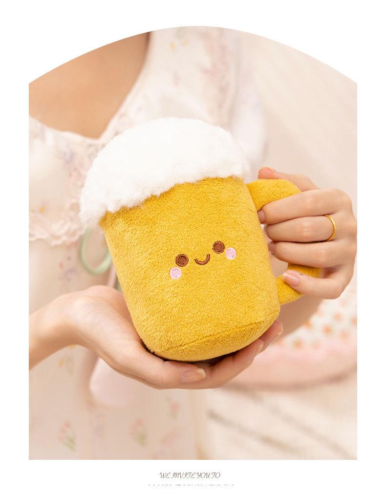 Cross-Border Fun Plush Game Console Handle Doll - Big Brother Skateboard & Beer Man Rag Doll