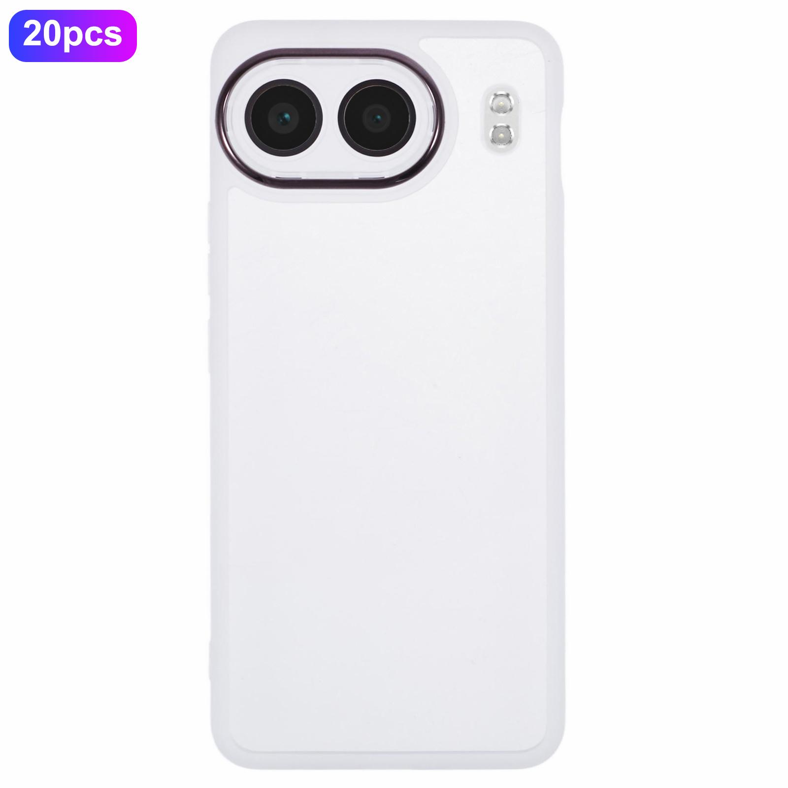 

Оптовая закупка 20 шт. Чехол для OnePlus Nord 4 с гальванизированной рамкой камеры, ТПУ чехол для телефона, точные вырезы Transparent White