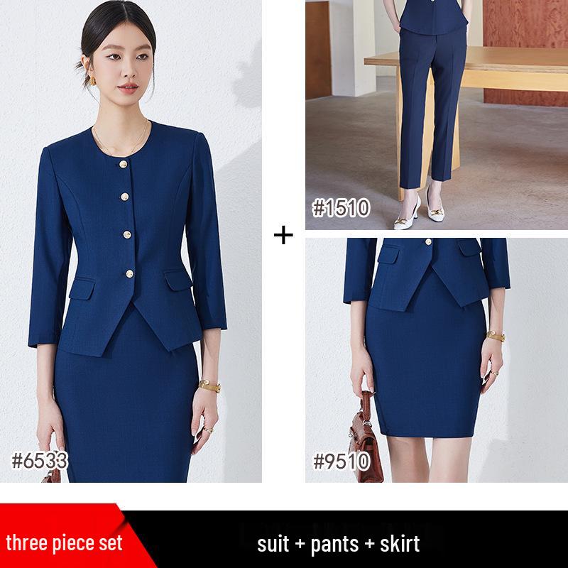 Women's Professional Workwear Suit: Skirt Set for Hotel, Salon, and Jewelry Store Managers