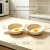 Vaporizador de Huevos para Microondas Grado Alimenticio Antiadherente Molde Cocinador a Prueba de Fugas Fácil de Desmoldar para Acampar Picnic Desayuno Rápido
