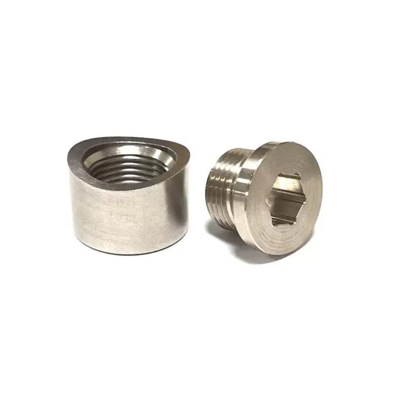 Thread Oxygen Sensor Bung Stainless Steels Plug Wideband Nut Fitting Weld M18X1.5 Car Accessories