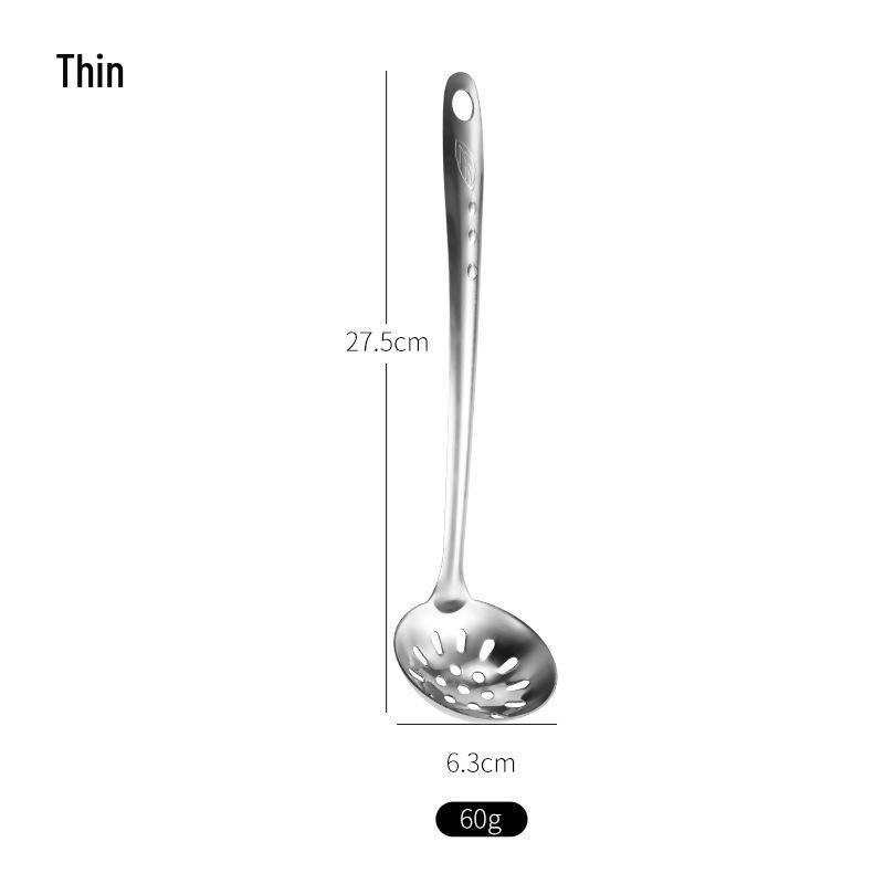 

Stainless Steel Ladle & Colander Set: Long-Handled Spoons for Soup & Porridge
