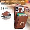 Strap Crossbody Leather Phone Case for iPhone 17 Pro Max Air 17E 16E 16 Plus 15 Pro 14 13 Mini 12 11 Ring Card Holder Bag Cover