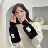Newcomer Special: 5 Yuan Off - Thick Warm Student Oversleeves for Autumn/Winter, Anti-Stain and Durable.