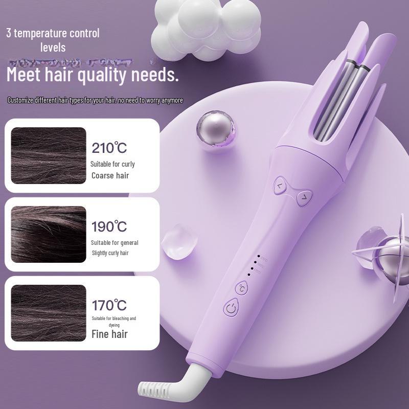 32mm Automatic Negative Ion Curling Iron - Damage-Free, Water Ripple & Big Wave Styling Tool for Women