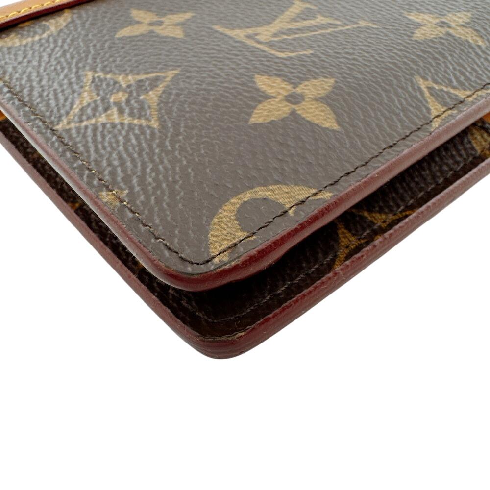LOUIS VUITTON M69029 Monogram leather Portefeuille Blaza NM Purse Brown leather Used