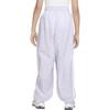 Nike Knit Sports Pants Sportswear Classics Solid Color Tapered Mid Waist Drawstring Light Purple Kids Pants FB1269-536