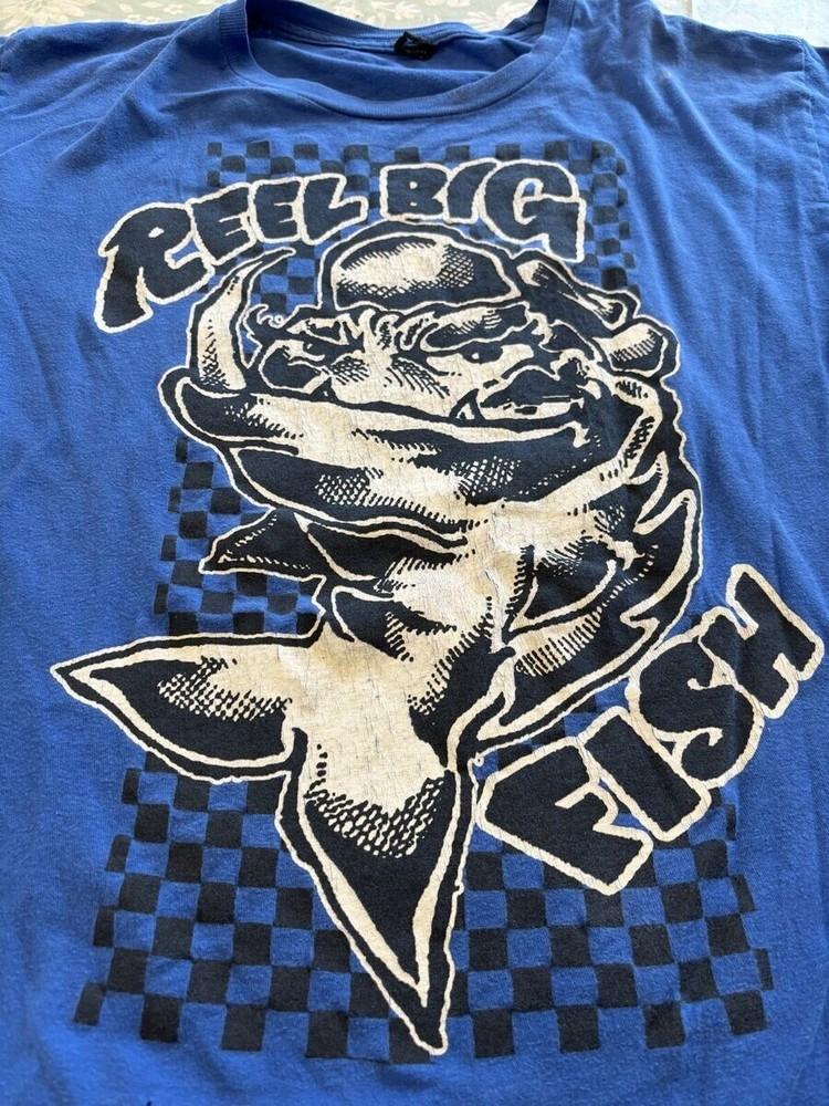 Vintage 90s Blue Reel Big Fish Ska Band T-Shirt Cotton Full Size S-4XL LI1586 Unisex T-Shirt XL