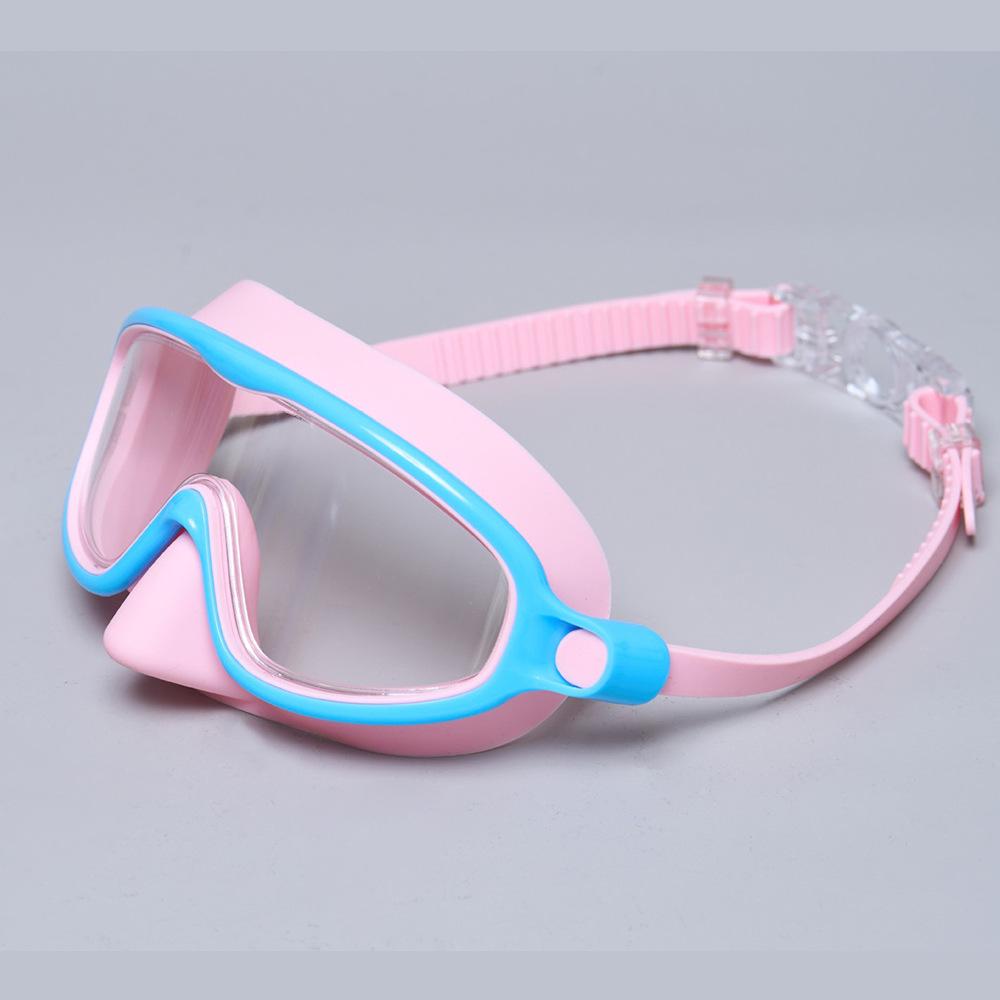 Diving and Swimming Goggles for Kids & Adults - Waterproof Anti-Fog Silicone, HD Vision, Comfortable Large Frame with Nose Guard
