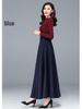 Plus Size A-Line Flowing Skirt – New Spring/Autumn Style for a Professional, Slimming Look