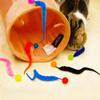 5pcs Cat Interactive Toys Tickle Cat Colorful Bouncing Ball Pet Supplies Puzzle Teasing Indoor Cat Worm Caterpillar Elastic Toy