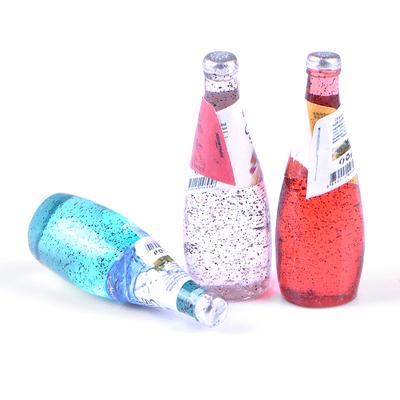 5 Stück 1/12 Miniatur Lebensmittel Mini Fruchtgetränk Modell für Puppenhaus Küche Spielzeug